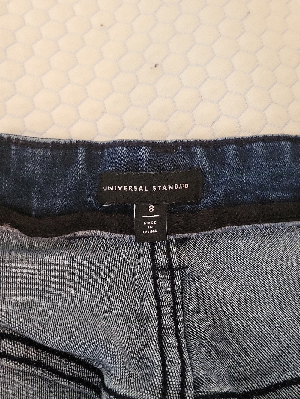 Universal Standard Mid Wash Straight Blue Jeans
